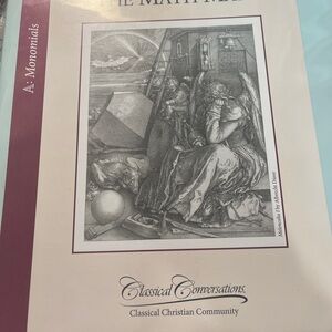 Classical Conversations math map Monomials Workbook -